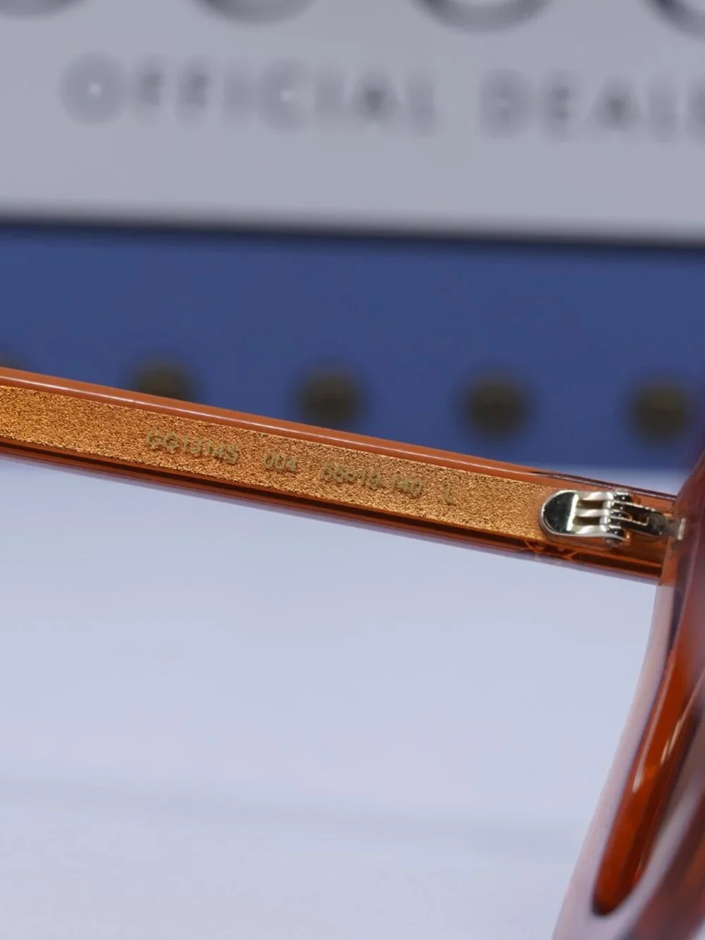 Gucci GG1314S 004 Square Sunglasses - Transparent Rust /Orange